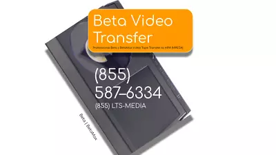 Beta BetaMax Video Tape Transfer Digitization To MP4 File Convert VHS To DVD • $14.91