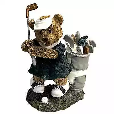 NEW Windsor Bears Nancy FORE! Female Bear Golf Clubs FIGURINE Limited #811 BOX • $23