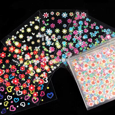 New 3D Nail Art Transfer Stickers Flower Heart Stickers Nail Art Tools  • $2.99