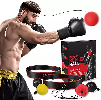 Boxing Reflex Ball Headband Set Boxing Equipment Include 4 Different Ball  • $16.99