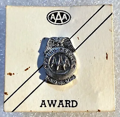 AAA Patrol Service Award Pin / Badge On ORIGINAL Card Vintage • $8.99