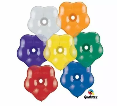 DISCONTINUED Qualatex 6  Geo Blossom Balloons - Jewel Assortment - 20 Count • $19.99