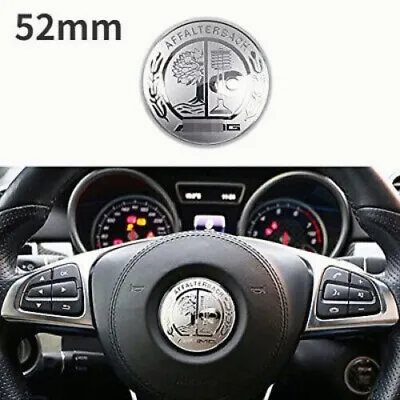 For Mercedes AMG 52mm Steering Wheel Indoor Sticker Moldings Emblems Sticker • $14.97