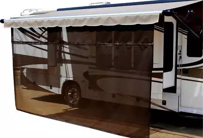 13' X 6' Black Electric RV Awning Vista Shade Drop W/zipper • $109