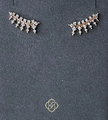 Kendra Scott Laurie Ear Climbers In Rose Gold • £40