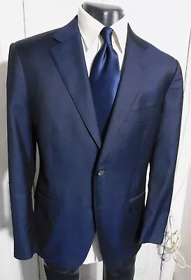 Suitsupply Napoli Super 110's Size 42r Navy 2 Button Wool Sportcoat • $69.99