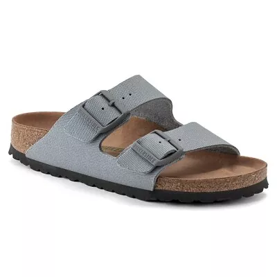 Birkenstock Arizona MENS Vegan Stone Coin Canvas Size 46 • $68