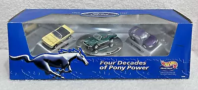 Vintage Rare 1996 - Hot Wheels Ford Mustang 4 Decades Of Pony Power. 28years Old • $38.50