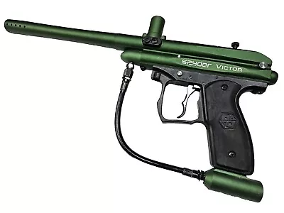 Forest Green Spyder Victor Paintball Gun & Barrel Vertical Feed Neck New Orings • $54.95