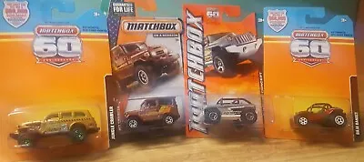 Matchbox 4x4 Lot Of 4 ‘68 Toyota Land Cruiser FJ40 Baja Bandit Jeep Willys 1:64 • $15.99