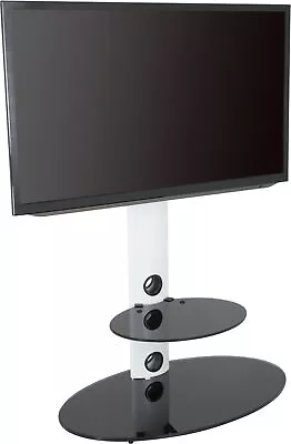 AVF Lugano Cantilever TV Stand For TVs Up To 60  - White • £139.99