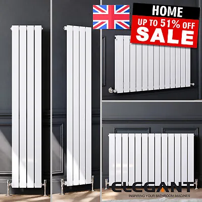 White Vertical Horizontal Designer Radiators Flat Panel Central Heating Rads • £76.99