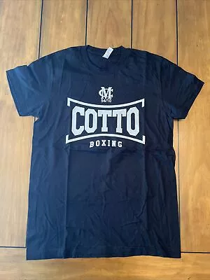 MIGUEL COTTO Boxing Champion Logo Woman’s Or Teenage Black T-Shirts Size XL • $15