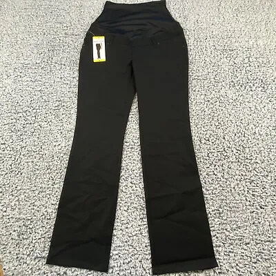 Hilary Radley Womens Maternity Jeans Pants Pull On Sz Small Black NWT • $12.99