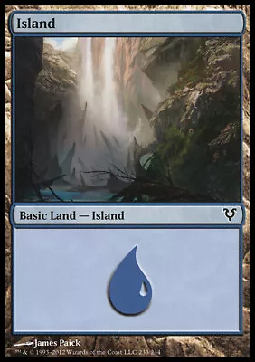 Magic The Gathering MTG Island (233) Avacyn Restored   LP • $0.99