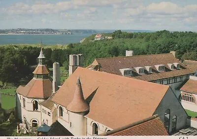 The Monastery Caldey Island With Tenby In The Distance  CA5 /Pembrokeshire Camer • £2.50