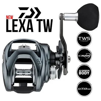 $379.99 • Buy Daiwa New Upgraded Lexa TW Casting Saltwater Fishing Reel LX-TW400 PP/P/HP/XHP