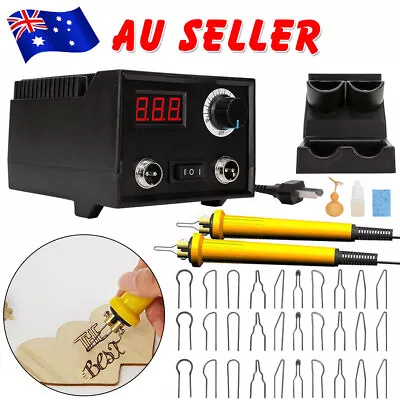 DIY Multifunction Wood Burning Kit Pen Tool Pyrography Machine Burner Craft Set • $52.99