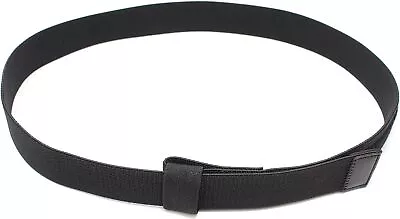 Black No Scratch Flex Web Belt With Buckleless Hook And Loop Closure – No Buckle • $22.94