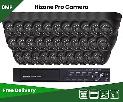 4K CCTV SYSTEM 8MP CCTV KIT FULL Security KIT CAMERA FULL HD 4ch /8ch/32ch DVR • £152.14