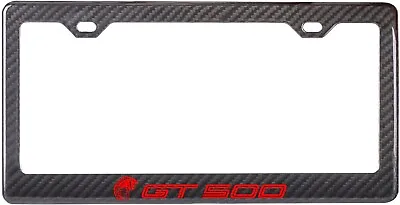 $39.95 • Buy 2020 Shelby GT500 Mustang Rapid Red Black 100% Carbon Fiber License Plate Frame 