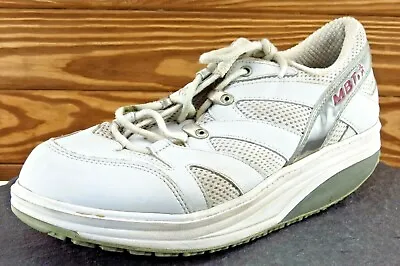 MBT Size 9.5 M White Lace Up Walking Synthetic Women Shoe 76401216887 • $13.96