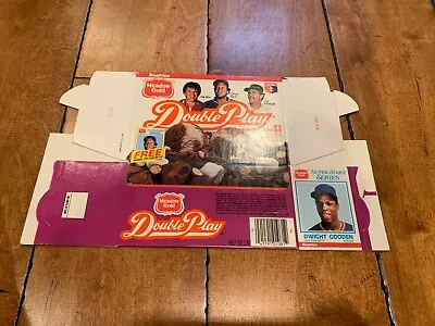 1986 Baseball Meadow Gold Double Play EMPTY BOX W/ DWIGHT GOODEN CARD ON BAX • $8.99