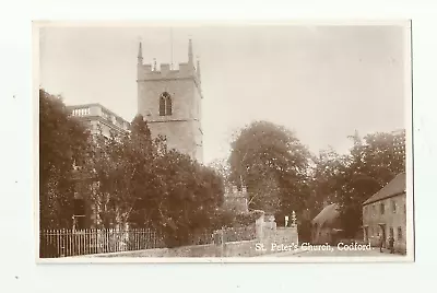 St Peters Church Codford Wiltshire. Real Photo Pc. Nr. Heytesbury & Warminster. • £3