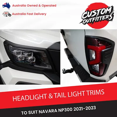 Head Light Taillight Cover Trim For Nissan Navara NP300 D23 PRO4X WARRIOR STX ST • $120
