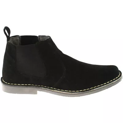 Mens Chelsea Boots Roamers M765AS Black Desert Boots Dealer Boot Suede 8 - 12 • £25