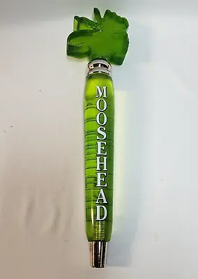 BIG MOOSEHEAD Greeen Lucite Figural 13   Beer Tap Handle Canadian Ale Lager • $16.99