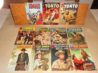 Dell Western Comics Lot - 11 Assorted Issues 1950's & 1960's • $31.95