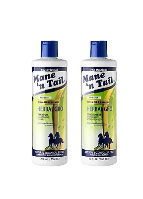 Mane 'N Tail Herbal Gro Shampoo And Conditioner Twin Pack 355ml- UK SELLER • £14.99