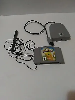 Hey You Pikachu With N64 Vru And Mic (Official) Tested Ann Working. • $60