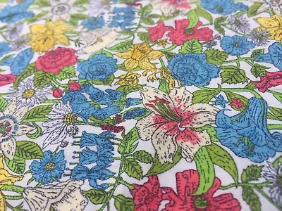 Liberty Tana Lawn 100% 'Phyllis' (per Metre) Dress Fabric Sewing • £18.99