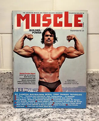 Muscle Builder Bodybuilding Magazine September 1975 Denny Gable Vince Gironda • $35