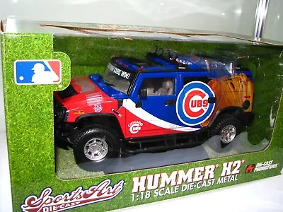 1/18 Scale Highway 61 Dcp Hummer H2 Chicago Cubs #13001 • $109.95