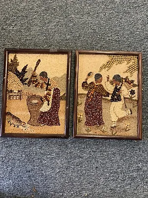 Mosaic Art Made Of Seeds From Seoul Korea • $300