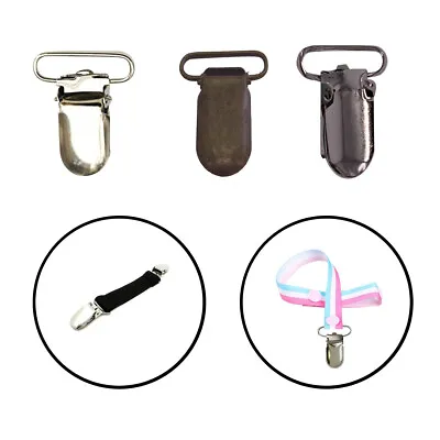 Suspender Belt Metal Dummy Hand Clips Hook Buckle Unisex Bib Clips Toy Holder • £6.69