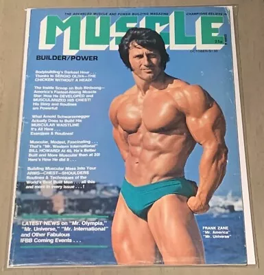 Frank Zane Mr. Olympia - Muscle Builder Bodybuilding Magazine - October 1974 • $39.99