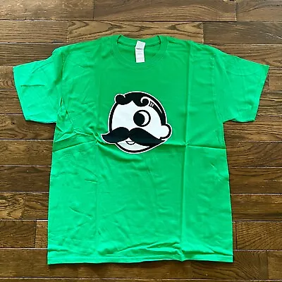 NEW National Bohemian Natty Boh Head Logo Green Cotton T-Shirt Size M • $19.99