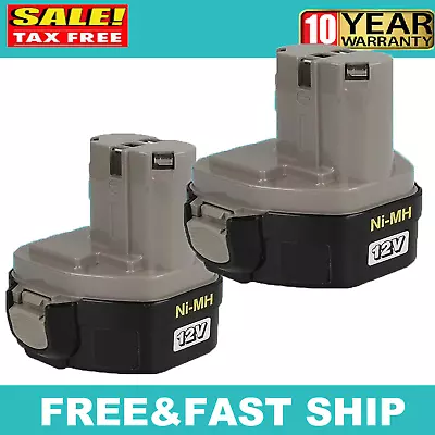 For Makita 2Pack 4.8Ah 12V Battery Ni-Mh 1200 1220 1201 1222 1233 1234 1235 PA12 • $25.89