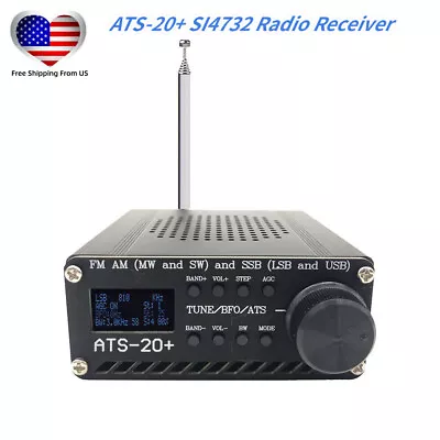 ANYSECU ATS-20+ All Band Radio Receiver SI4732 FM AM (MW & SW) SSB (LSB & USB) • $37.40