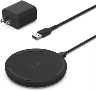 🔥Belkin Wireless Charging Pad 15W For Apple / Samsung - Black New/Open-Box🔥 • $9.99