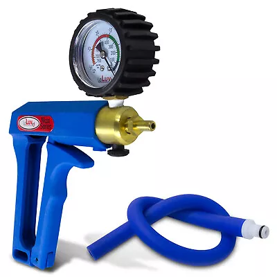 Vacuum Pump LeLuv MAXI Blue Handle With Protected Gauge And Silicone Hose & Fit • $48.99