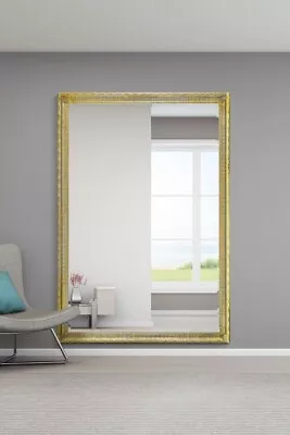 £205.99 • Buy Extra Large Gold Antique Wall Mirror Full Length 6Ft7 X 4Ft7 201cm X 140cm