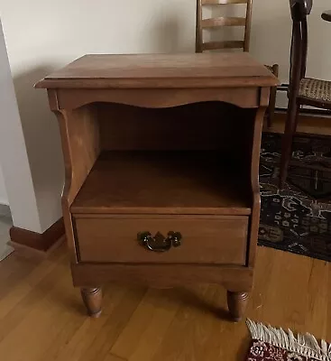 Vintage Cushman Colonial Creations Chapel Hill Solid Maple Night Stand 5759 • $150