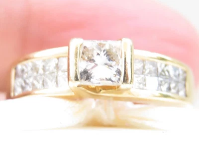 $0.99 • Buy Valuation$3899 Genuine 0.75 I/SI Diamond Ring 18K Yellow Gold