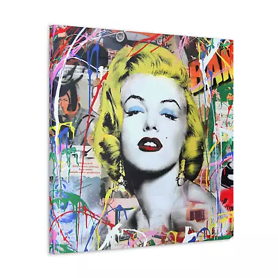 Mr Brainwash Marilyn Monroe Canvas Graffiti Street Art Banksy Wall Art Decor • £14.99