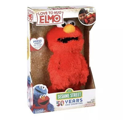 Hasbro Sesame Street Love To Hug Elmo Bilingual ￼Talking Singing & Hugging NEW • $22.99